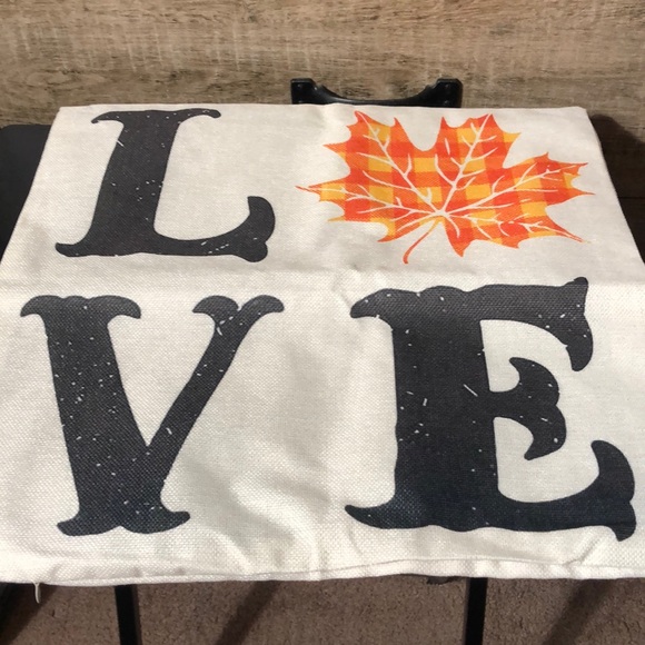 2 (Two) 18” X 18” Fall Pillow COVERS - Picture 2 of 2